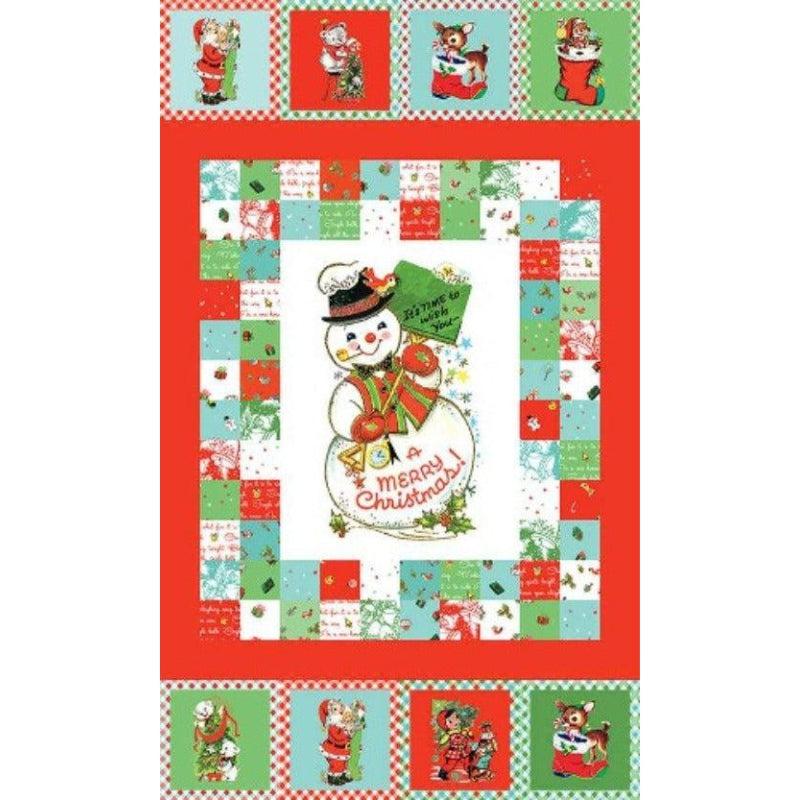 Jingle Bells Multi A Merry Christmas 24" Panel