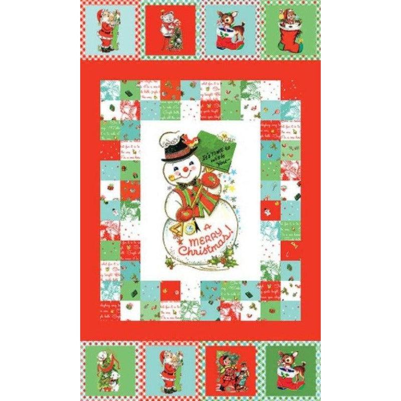 Jingle Bells Multi A Merry Christmas 24" Panel-Riley Blake Fabrics-My Favorite Quilt Store