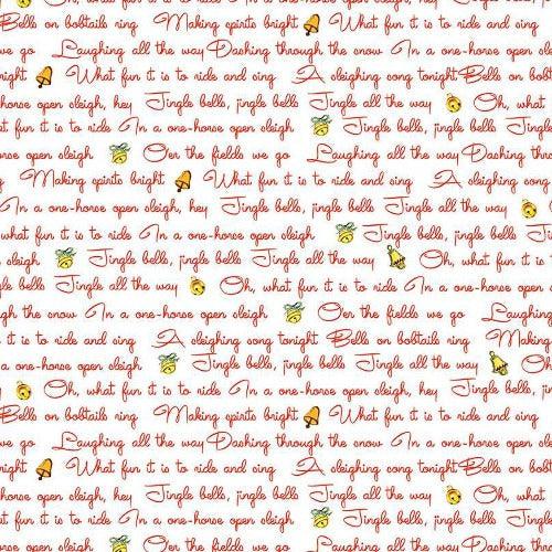 Jingle Bells White Jingle Lyrics Fabric