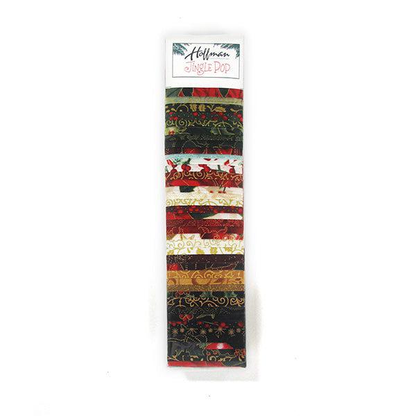 Jingle Pop Generation 10 Gold 2½" Strip Set-Hoffman Fabrics-My Favorite Quilt Store