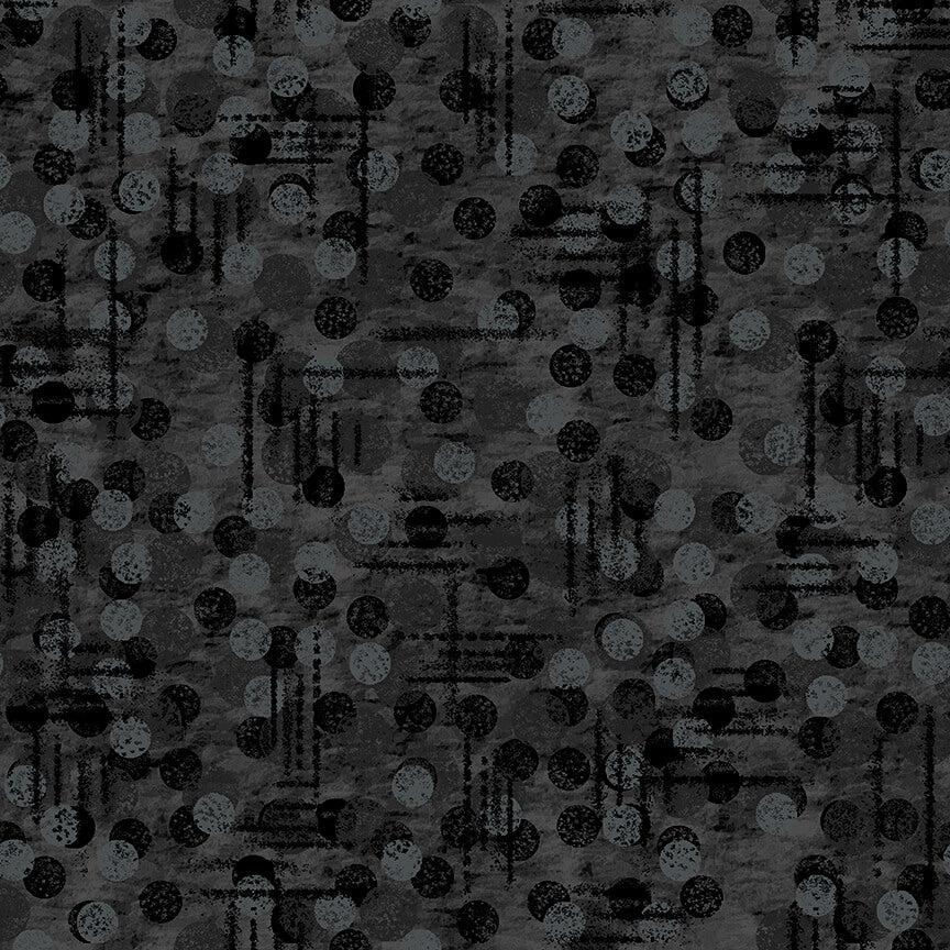 Jot Dot Black Dot Texture 108" Wide Back Fabric-Blank Quilting Corporation-My Favorite Quilt Store