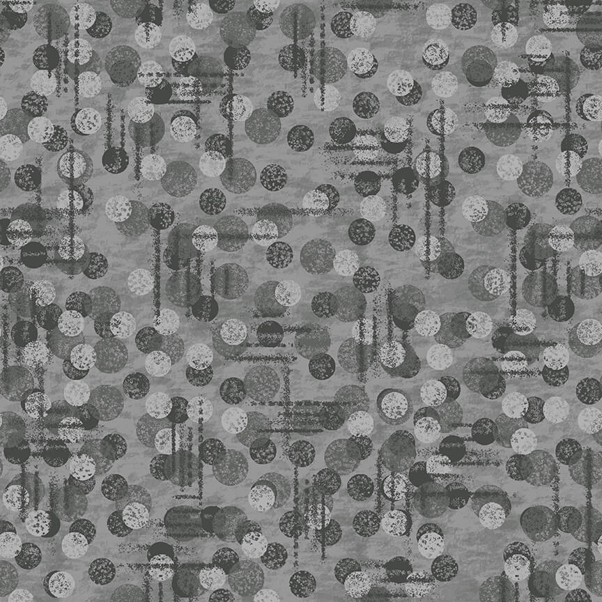 Jot Dot Charcoal Dot Texture 108" Wide Back Fabric