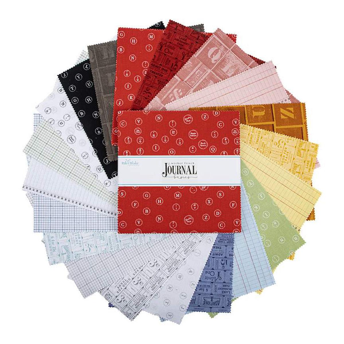 Journal Basics 10" Layer Cake-Riley Blake Fabrics-My Favorite Quilt Store