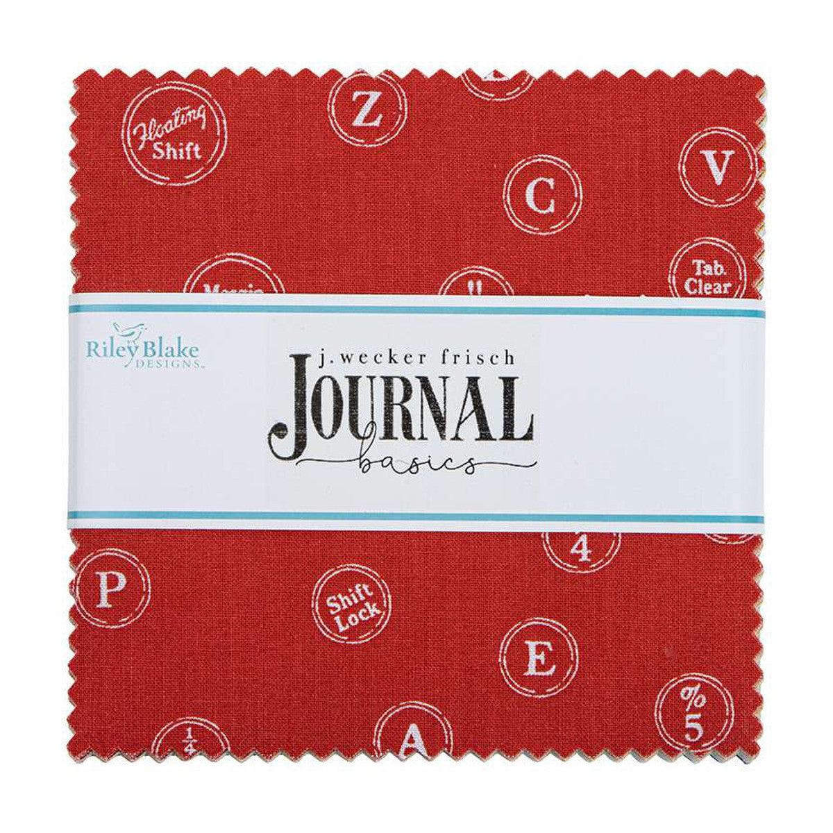 Journal Basics 5" Charm Pack-Riley Blake Fabrics-My Favorite Quilt Store