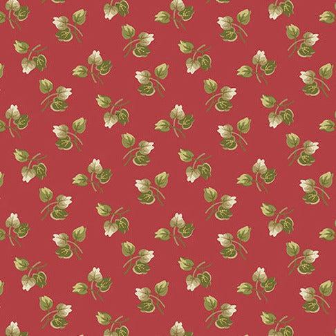 Joy Cranberry Holly Fabric-Andover-My Favorite Quilt Store