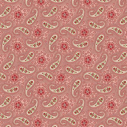 Joy Ornaments Paisley Snowflakes Fabric