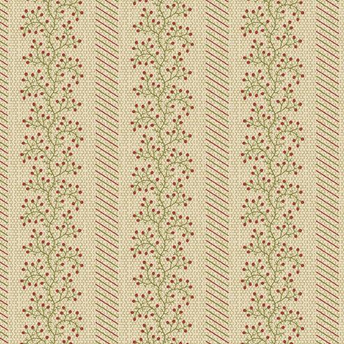 Joy Peppermint Mistletoe Fabric-Andover-My Favorite Quilt Store