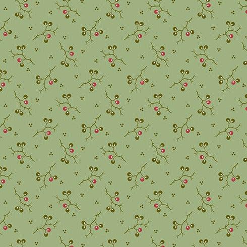 Joy Rosy Fir Jingle Bells Fabric-Andover-My Favorite Quilt Store