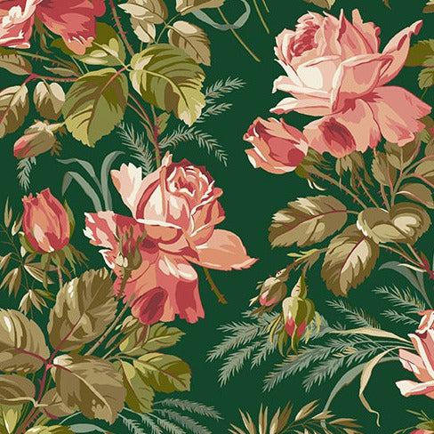 Joy Spruce Centerpiece Fabric-Andover-My Favorite Quilt Store