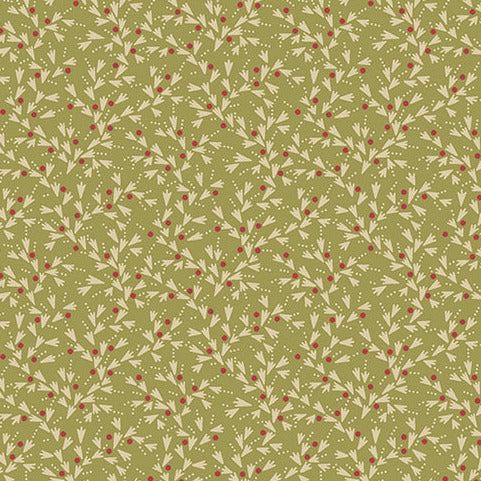 Joy Spruce Snow Tracks Fabric-Andover-My Favorite Quilt Store