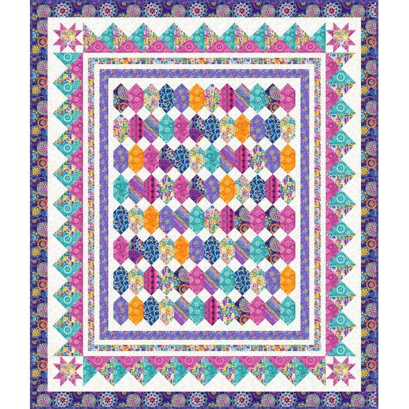 Joy of Color Quilt 1 Pattern - Free Digital Download