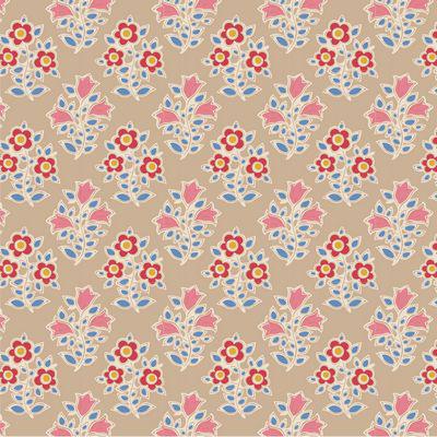 Jubilee Blenders Sand Farm Flowers Fabric