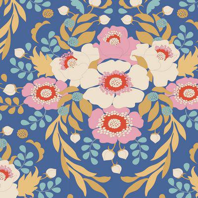 Jubilee Blue Anemone Fabric