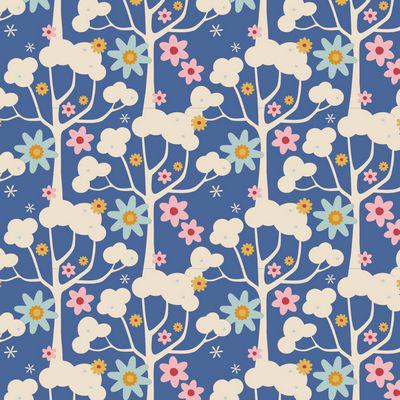 Jubilee Blue Wildgarden Fabric-Tilda Fabrics-My Favorite Quilt Store