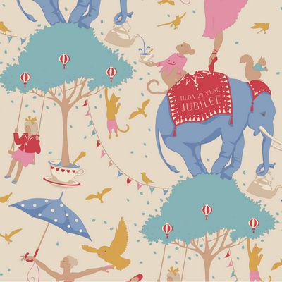 Jubilee Creme Circus Life Fabric-Tilda Fabrics-My Favorite Quilt Store