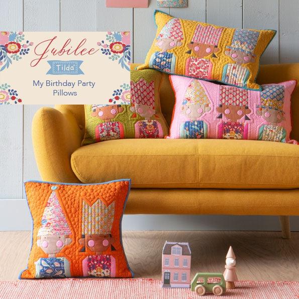 Jubilee My Birthday Party Pillows Pattern - Digital Download