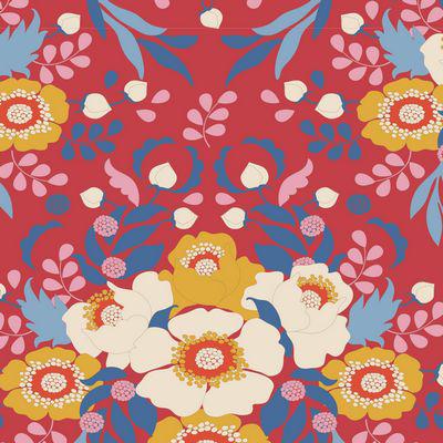 Jubilee Red Anemone Fabric