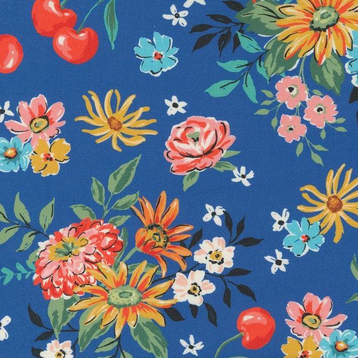 Julia Delft Cherry Cordial Fabric-Moda Fabrics-My Favorite Quilt Store