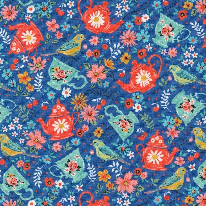 Julia Julia Delft Tea Time Fabric-Moda Fabrics-My Favorite Quilt Store