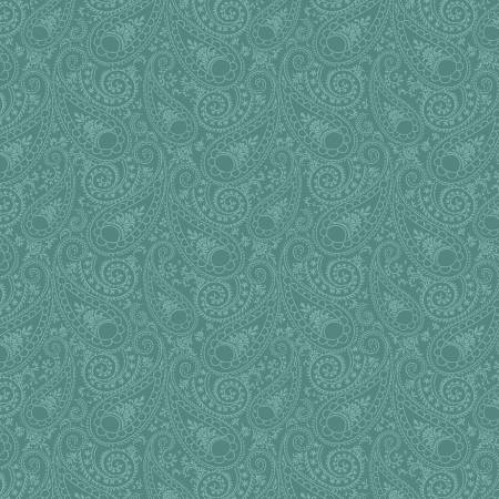 Juliette Teal Paisley Fabric-Wilmington Prints-My Favorite Quilt Store