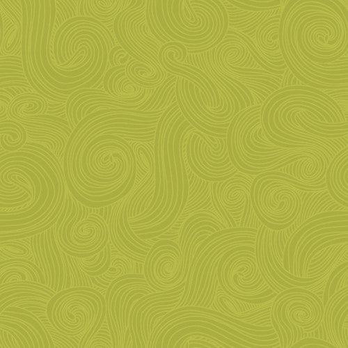 Just Color! Lime Swirl Fabric