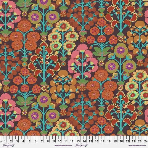 Kaffe 85 and Fabulous Sprays Brown Fabric-Free Spirit Fabrics-My Favorite Quilt Store