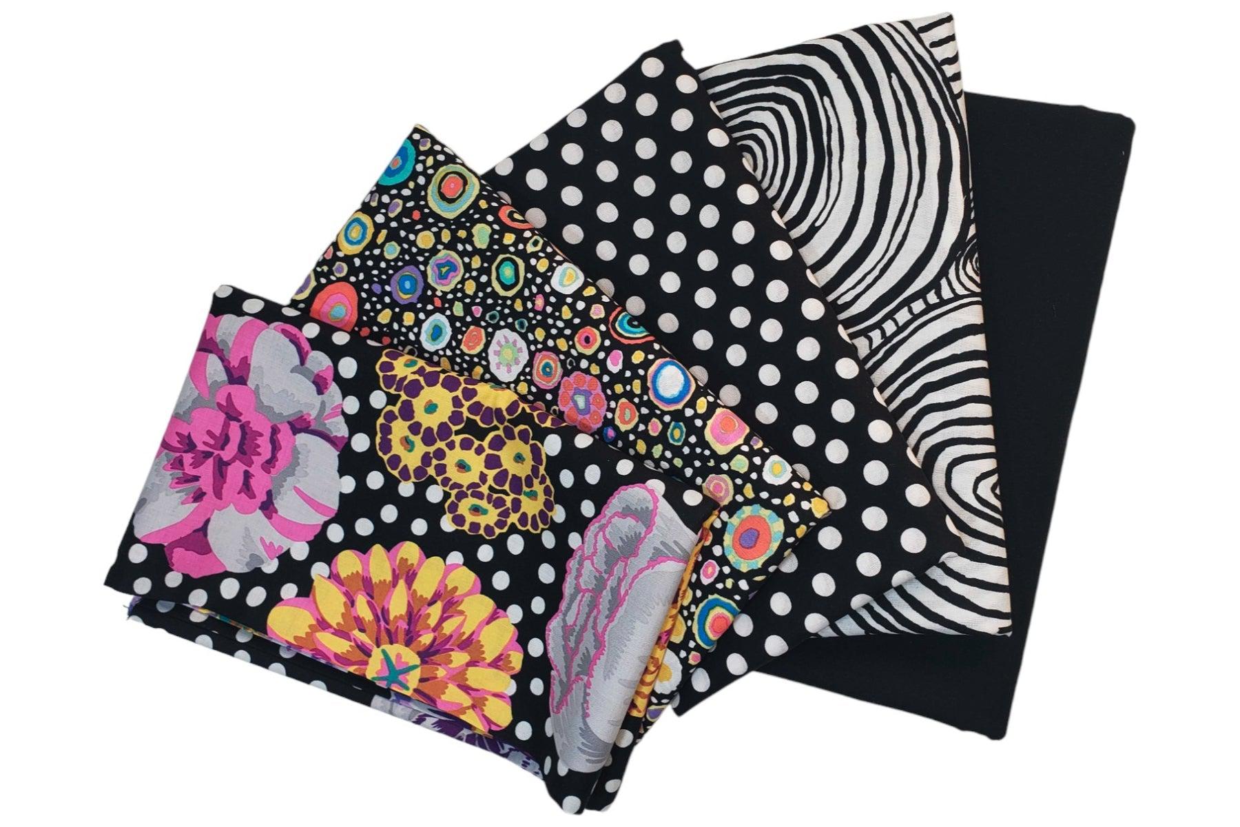 Kaffe Black and White Heart Quilt Kit-Free Spirit Fabrics-My Favorite Quilt Store