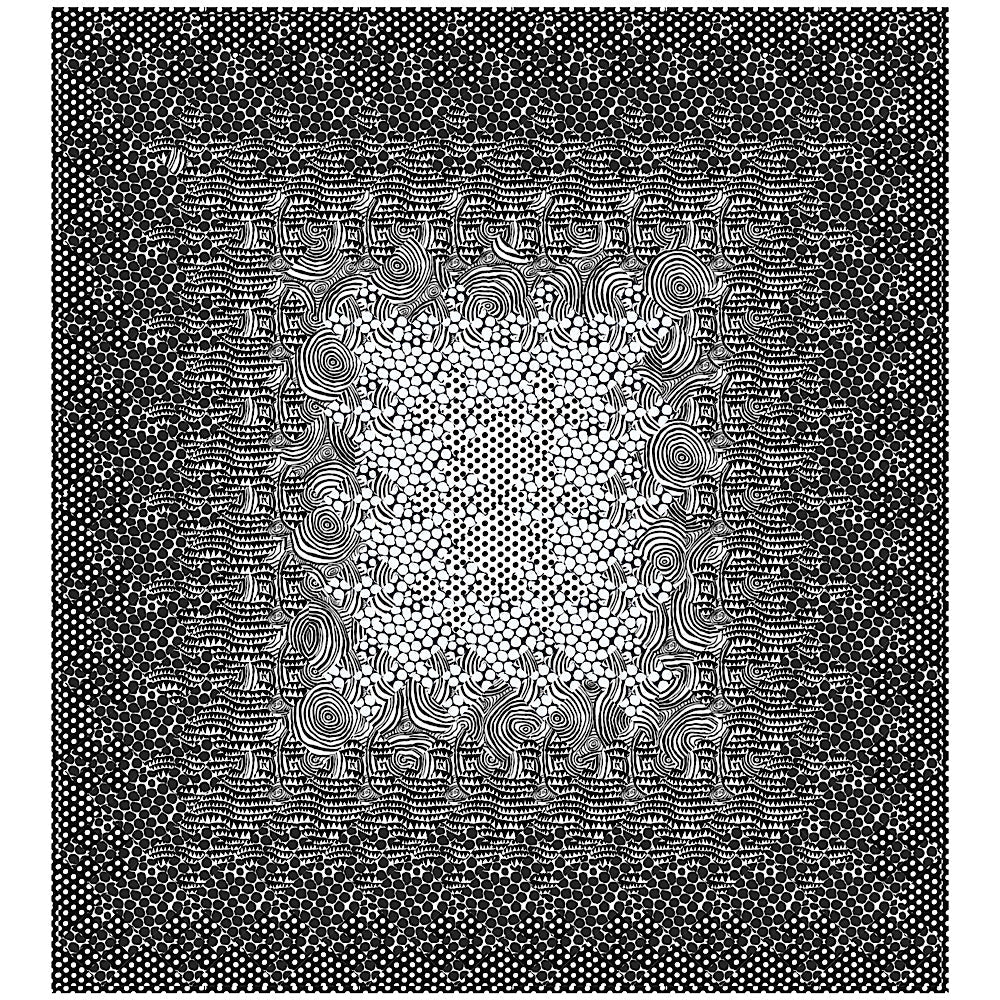 Kaffe Charming Nine Patch Monochrome Twin Quilt Kit