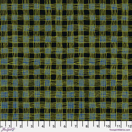 Kaffe Collective August 2023 Black Gingham Fabric-Free Spirit Fabrics-My Favorite Quilt Store