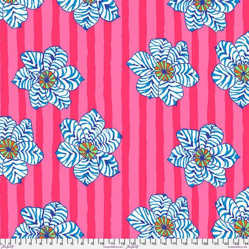 Kaffe Collective August 2023 Pink Zebra Lily Fabric-Free Spirit Fabrics-My Favorite Quilt Store