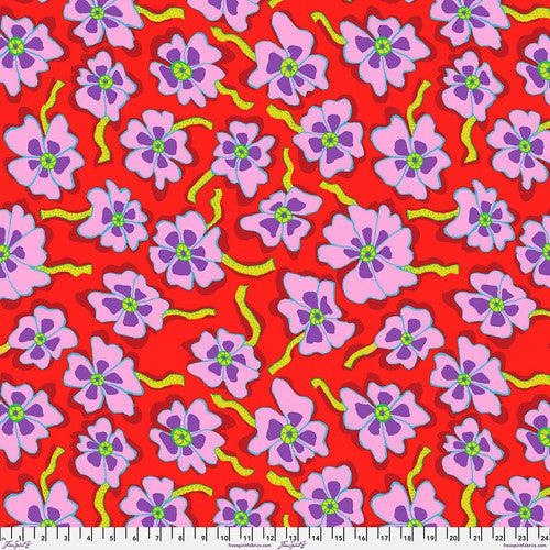 Kaffe Collective August 2023 Red Camo Flower Fabric-Free Spirit Fabrics-My Favorite Quilt Store
