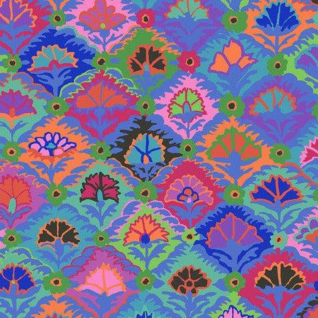 Kaffe Collective February 2024 Blue Step Flower Fabric-Free Spirit Fabrics-My Favorite Quilt Store