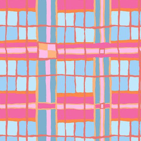 Kaffe Collective February 2024 Blush Checkmate Fabric