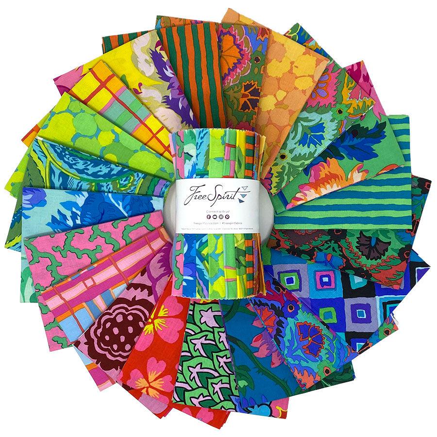 Kaffe Collective February 2024 Bright 6" Design Strip-Free Spirit Fabrics-My Favorite Quilt Store