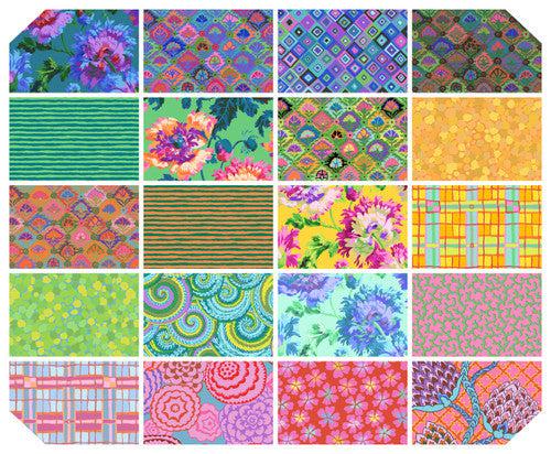 Kaffe Collective February 2024 Bright Fat Quarter Bundle-Free Spirit Fabrics-My Favorite Quilt Store