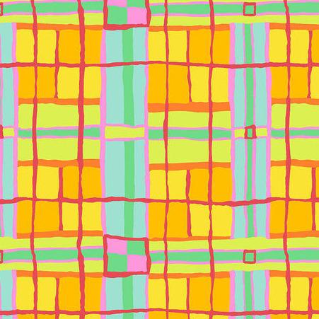 Kaffe Collective February 2024 Citrus Checkmate Fabric