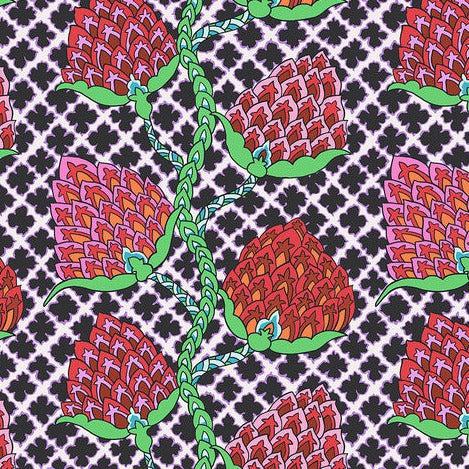 Kaffe Collective February 2024 Contrast Paisley Flower Fabric-Free Spirit Fabrics-My Favorite Quilt Store