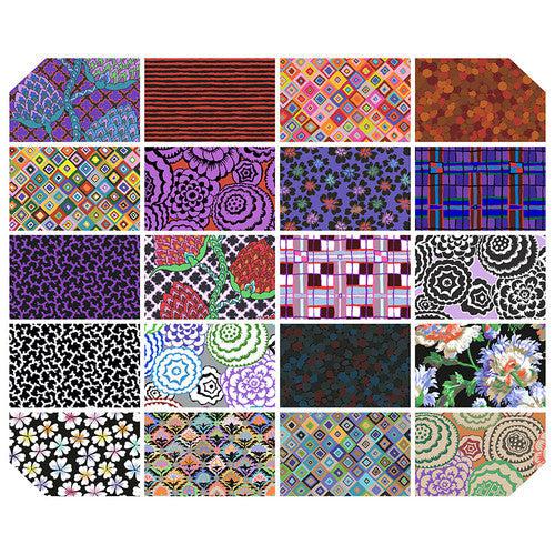 Kaffe Collective February 2024 Dark 2 1/2" Jelly Roll-Free Spirit Fabrics-My Favorite Quilt Store