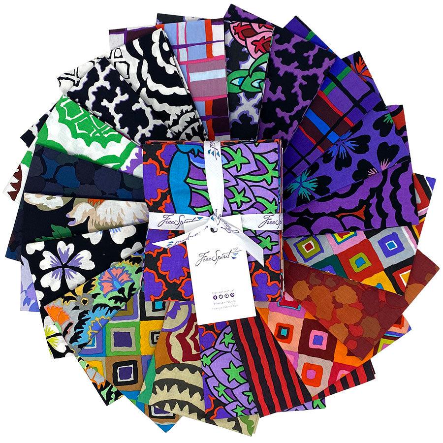 Kaffe Collective February 2024 Dark Fat Quarter Bundle-Free Spirit Fabrics-My Favorite Quilt Store