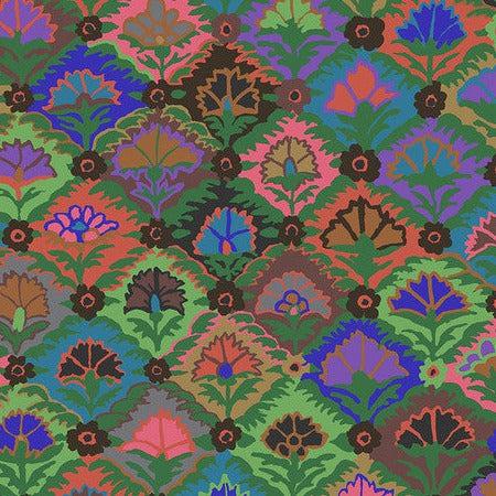 Kaffe Collective February 2024 Dark Step Flower Fabric-Free Spirit Fabrics-My Favorite Quilt Store