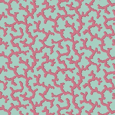 Kaffe Collective February 2024 Duckegg Coral Fabric – End of Bolt – 46″ × 44/45″