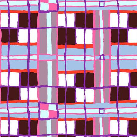 Kaffe Collective February 2024 Lilac Checkmate Fabric