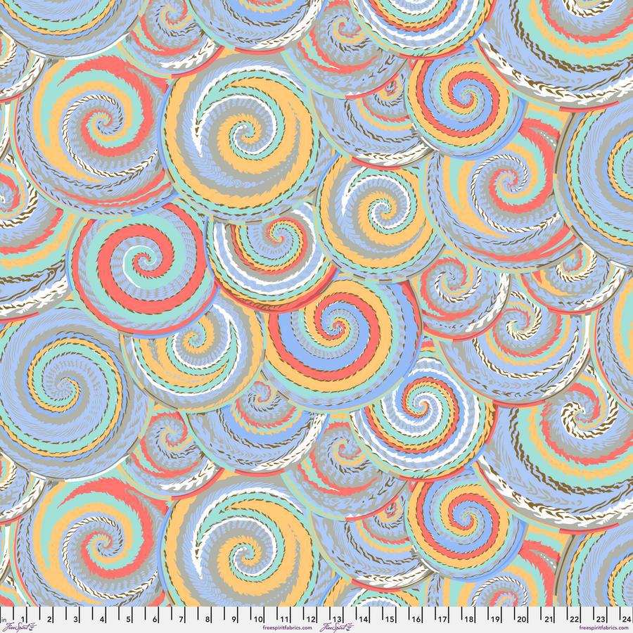 Kaffe Collective February 2024 Multi Curly Baskets Fabric-Free Spirit Fabrics-My Favorite Quilt Store