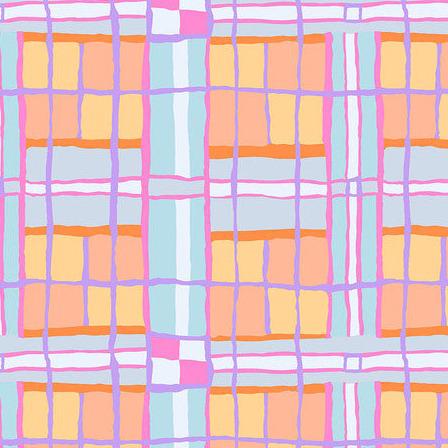 Kaffe Collective February 2024 Pastel Checkmate Fabric