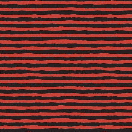 Kaffe Collective February 2024 Rust Comb Stripe Fabric-Free Spirit Fabrics-My Favorite Quilt Store