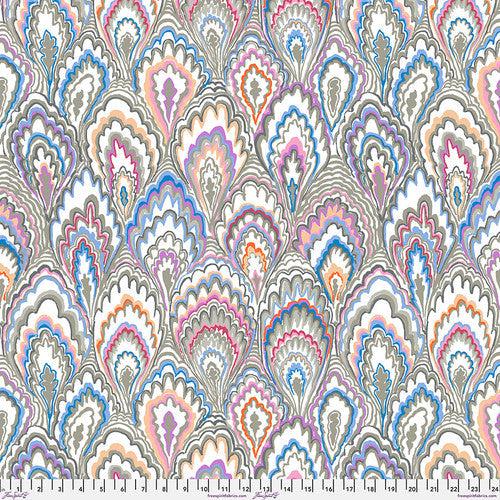 Kaffe Collective February 2025 Grey Marble Scallops Fabric-Free Spirit Fabrics-My Favorite Quilt Store