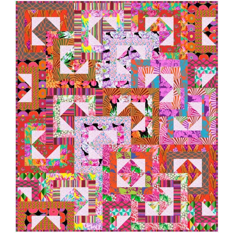 Kaffe Collective February 2026 Warm All Stacked Up Quilt Kit