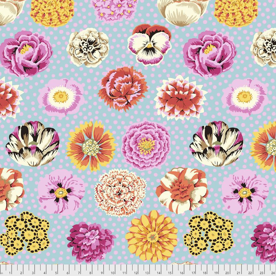 Kaffe Fassett Big Blooms Duckling Fabric-Free Spirit Fabrics-My Favorite Quilt Store