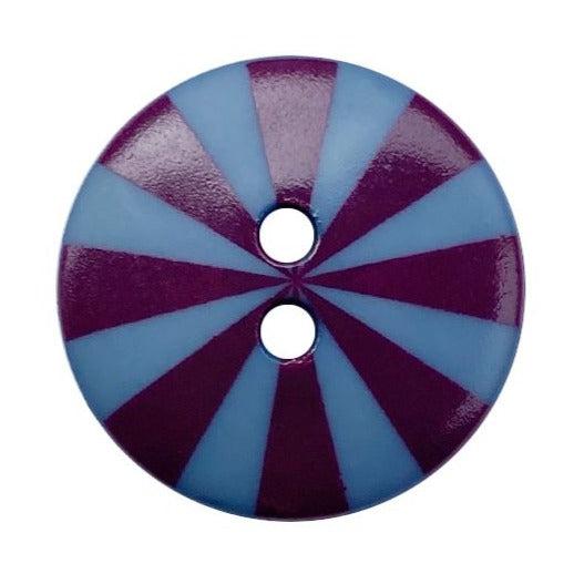 Kaffe Fassett Blue Radiate Button 3/4"- 20mm