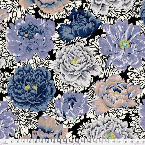 Kaffe Fassett Brocade Peony Grey Floral Fabric-Free Spirit Fabrics-My Favorite Quilt Store